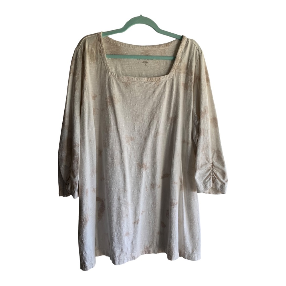 Square Neck 100% Cotton J.Jill Tee 3XL